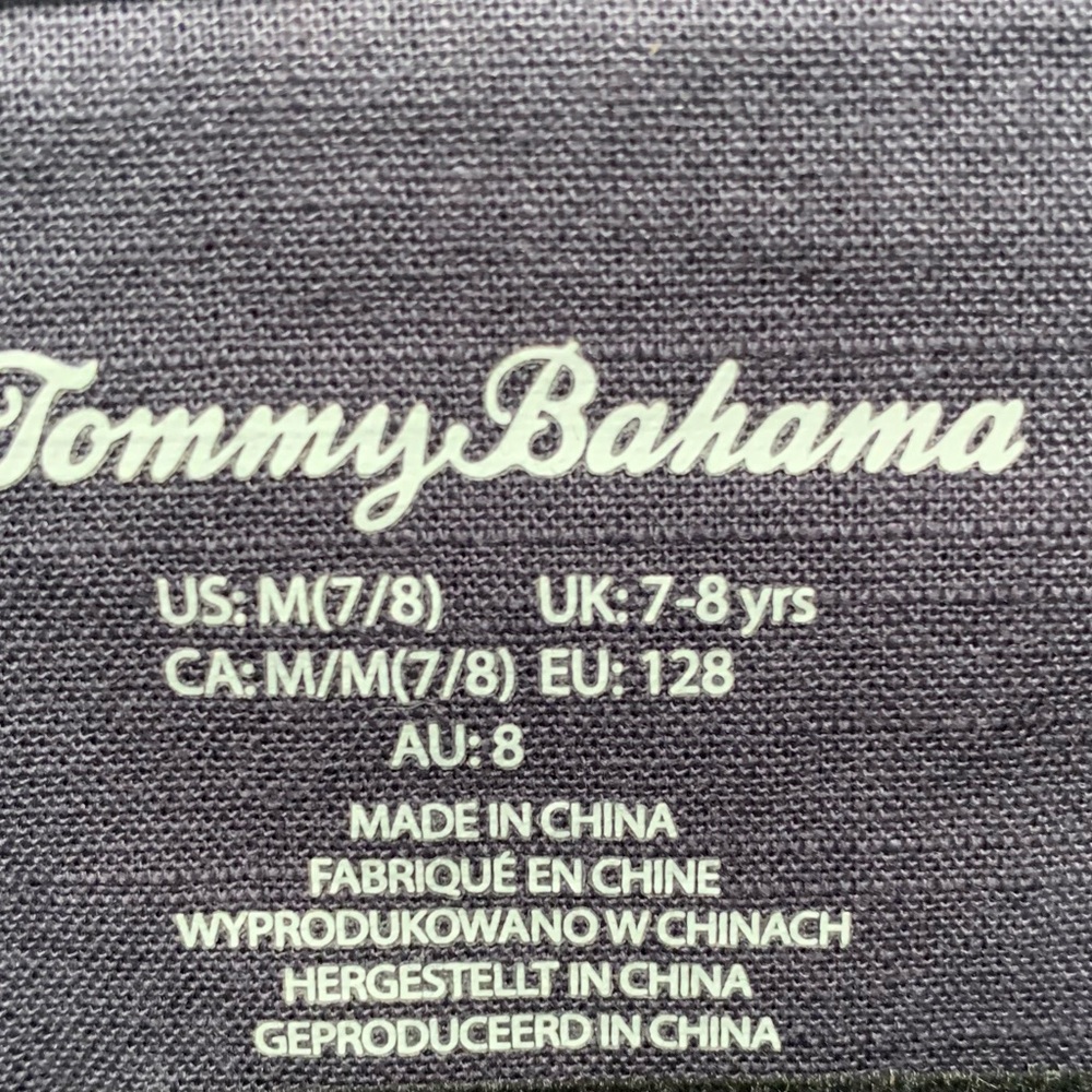 Tommy Bahama cotton button up short sleeve palm trees shirt - Picture 2 of 2